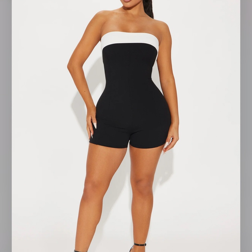 Fashion Nova  Strapless Jumpsuit